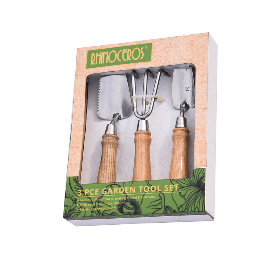 3 küçük bahçe alet seti